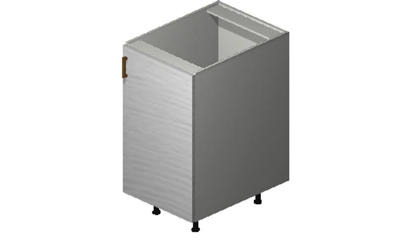 White Pine 1 Door Engineered Wood Base Cabinet F1627
