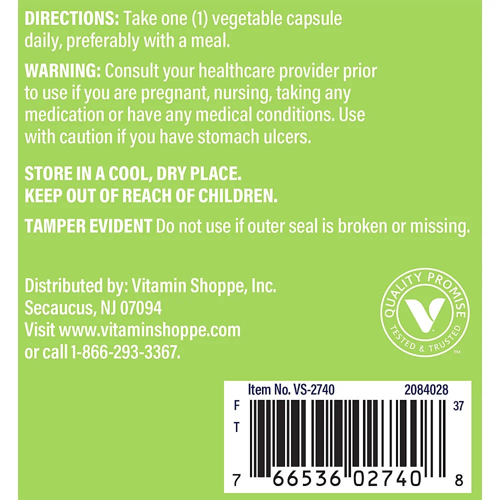Turmeric with Curcumin 500mg 95% Curcuminoids 60 Veggie Capsules J2160