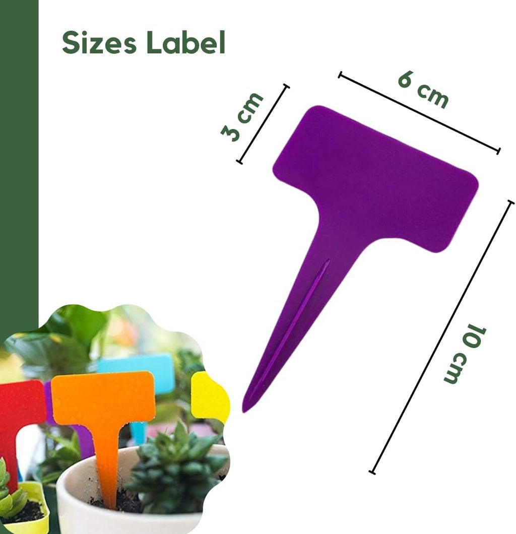 Vertical Garden Stackable Planter 3 Pots with Wheels and Plant Labels O6344