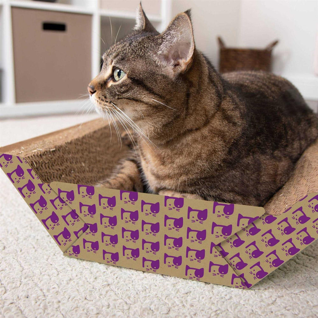 Catnip-Infused Corrugate Cat Scratcher & Lounge D39543