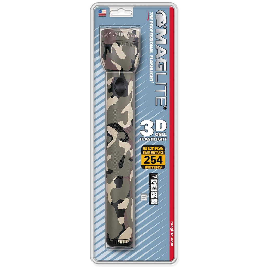 Heavy-Duty Incandescent 3-Cell D Flashlight Camo V67038
