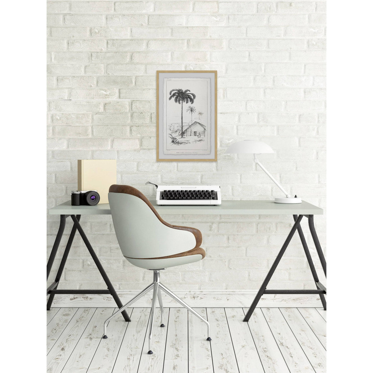 Gray 24 x 36 Framed Giclee Painting B364297
