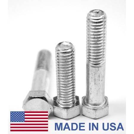 1 inch-8 x 8 inch Coarse Thread Grade 5 Hex Cap Screw Bolt Medium Carbon Steel Zinc Plated Pk 9 U4959