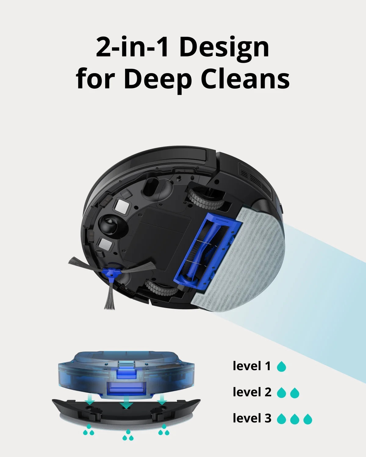 WiFi Robot Vacuum Self-Emptying 2500Pa F689342