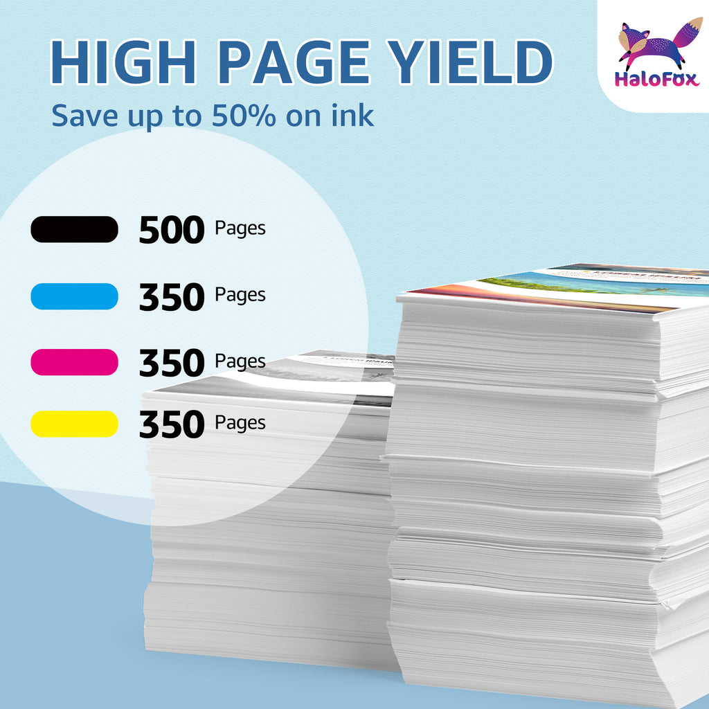 4 Pack 232XL Ink Cartridges (1 Black, 1 Cyan, 1 Magenta, 1 Yellow) A782352