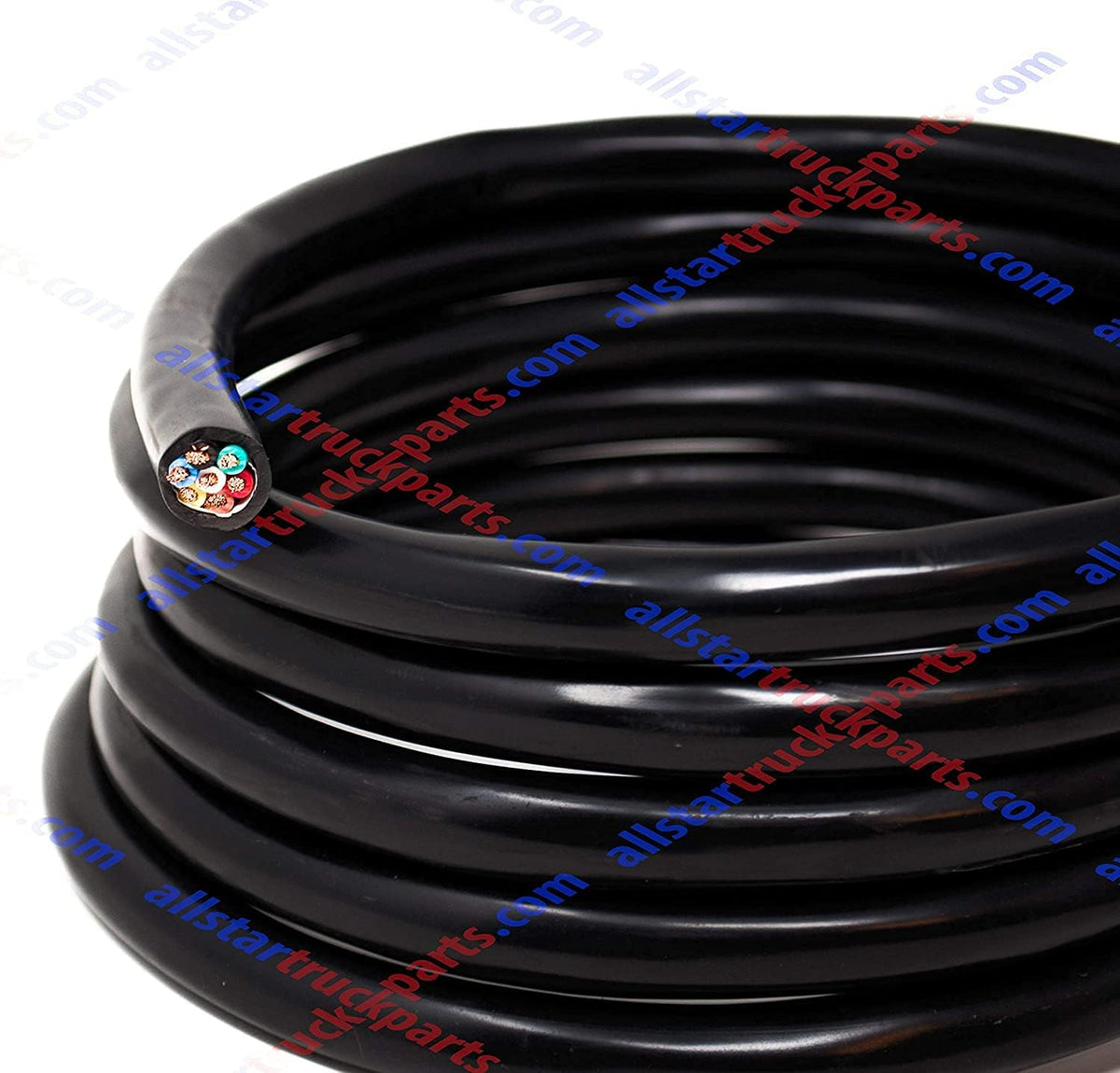 Heavy Duty 14 Gauge 7 Way Conductor Wire RV Trailer Cable Cord Insulated Copper (50 FT ROLL) T184