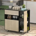 Rolling Storage Island Kitchen Cart D432386