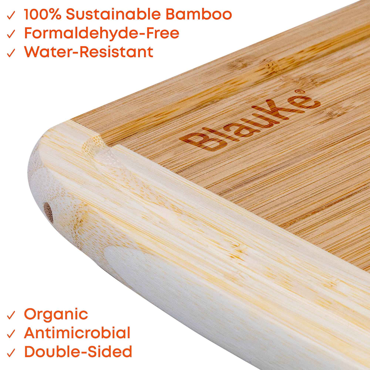 14x11" Bamboo Cutting Board with Juice Groove C9386