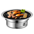 Charcoal Grill Non-stick Portable Stainless Steel BBQ Stove W1696