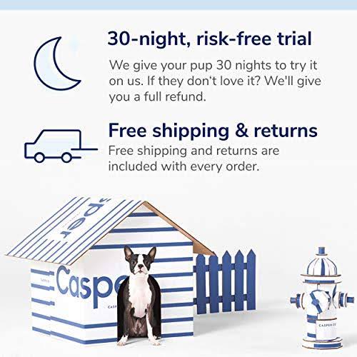 Blue Large Memory Foam Dog Bed T416813