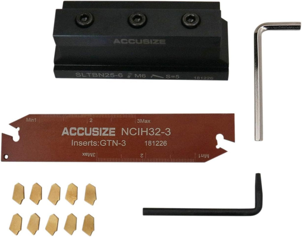 1'' Self-Lock Block with 10 Pcs Carbide Inserts and 1 Pc Blade A436