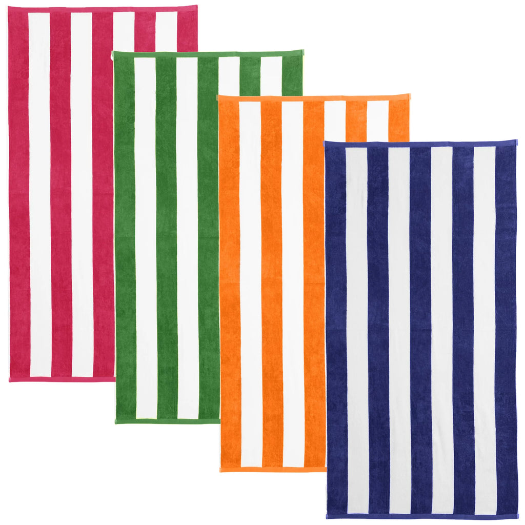 Cotton Cabana Stripe 4-Pack Beach Towel L938973