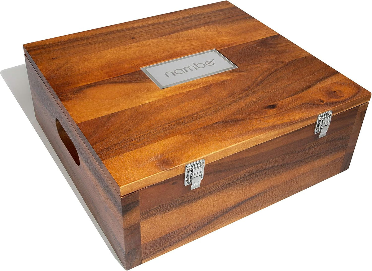 Miniature Nativity Storage Box, Acacia Wood, Pack of 2 P73166