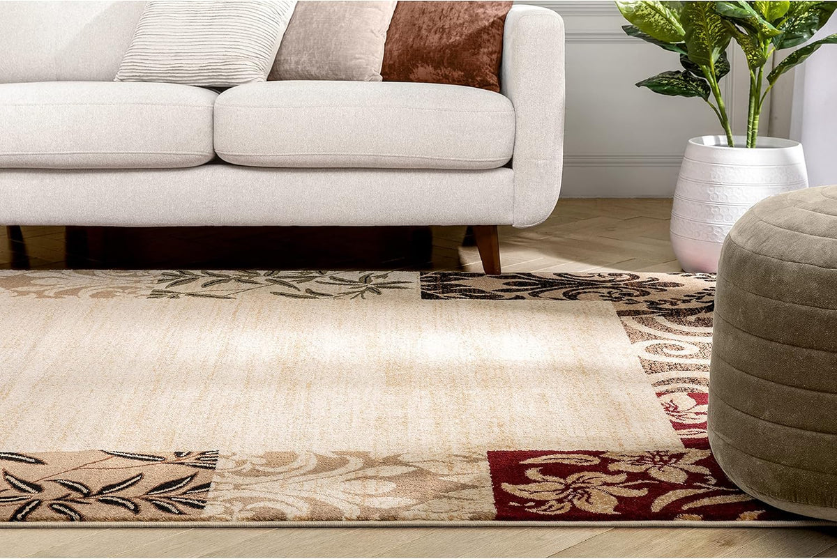 Beige 9x13 Rug A3609