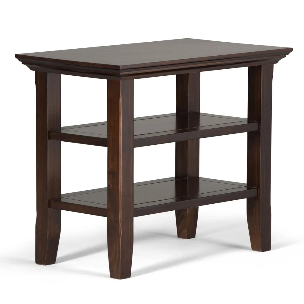 Light Golden Brown Wood Side Table I896