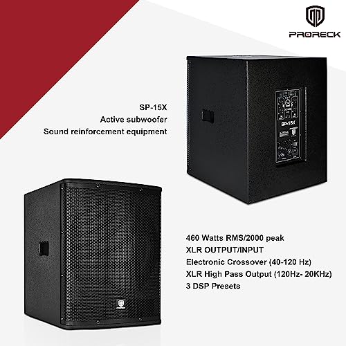 15 inch 2000W Powered PA Subwoofer with Class-D Amplifier G79787