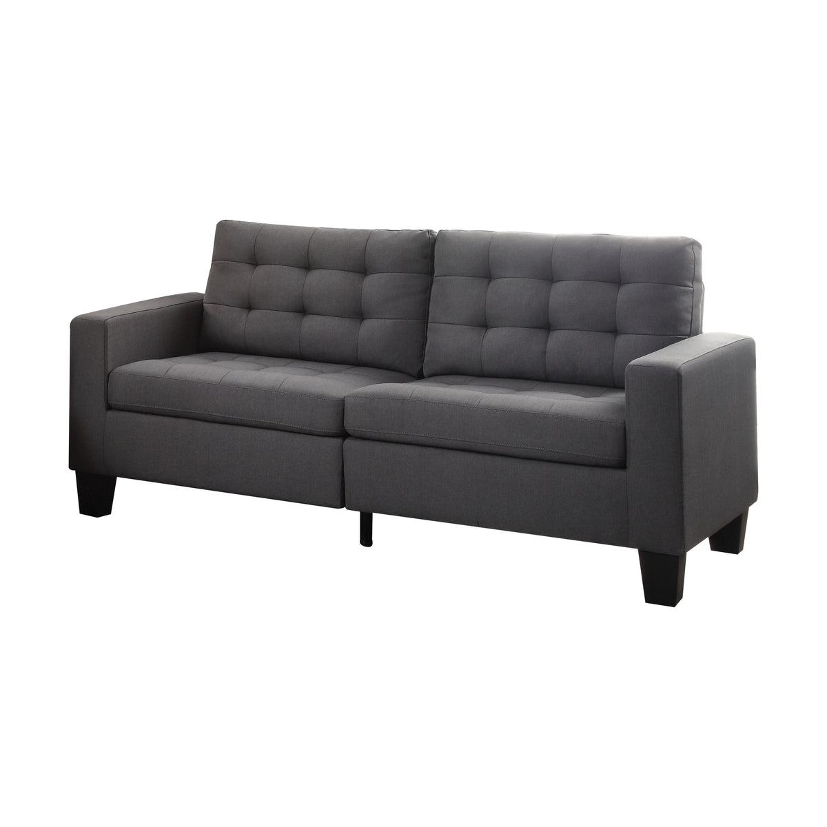 Gray Linen Sofa J57942