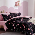Blue Twin 5 Piece Microfiber Bedding Set I52066