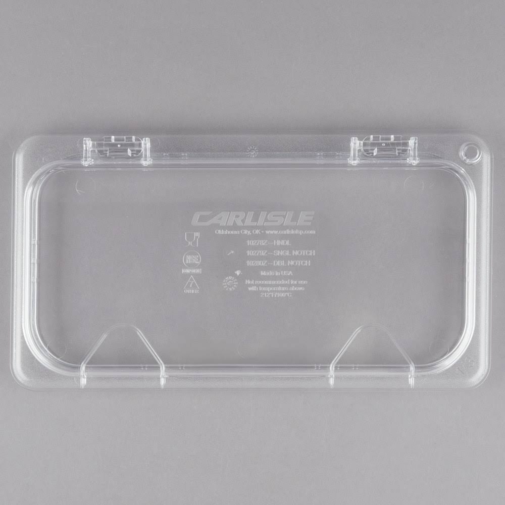 Clear Polycarbonate Hinged Lid with Two Handles J7871