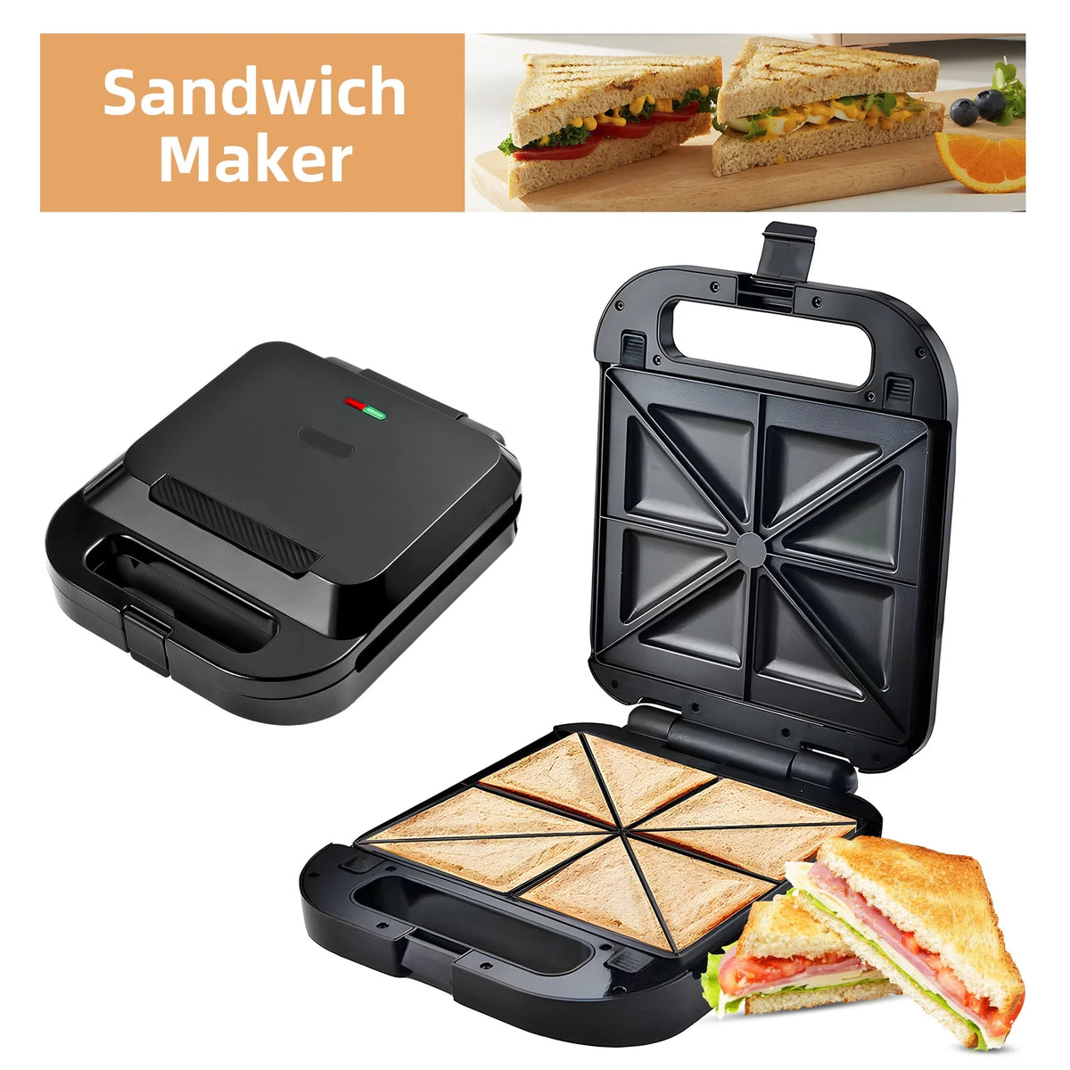 3-in-1 Nonstick Dessert Maker with Removable Plates F17448