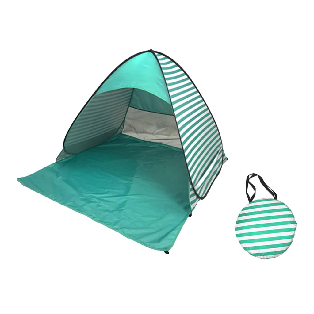 Green Stripes Automatic Beach Tent K8725