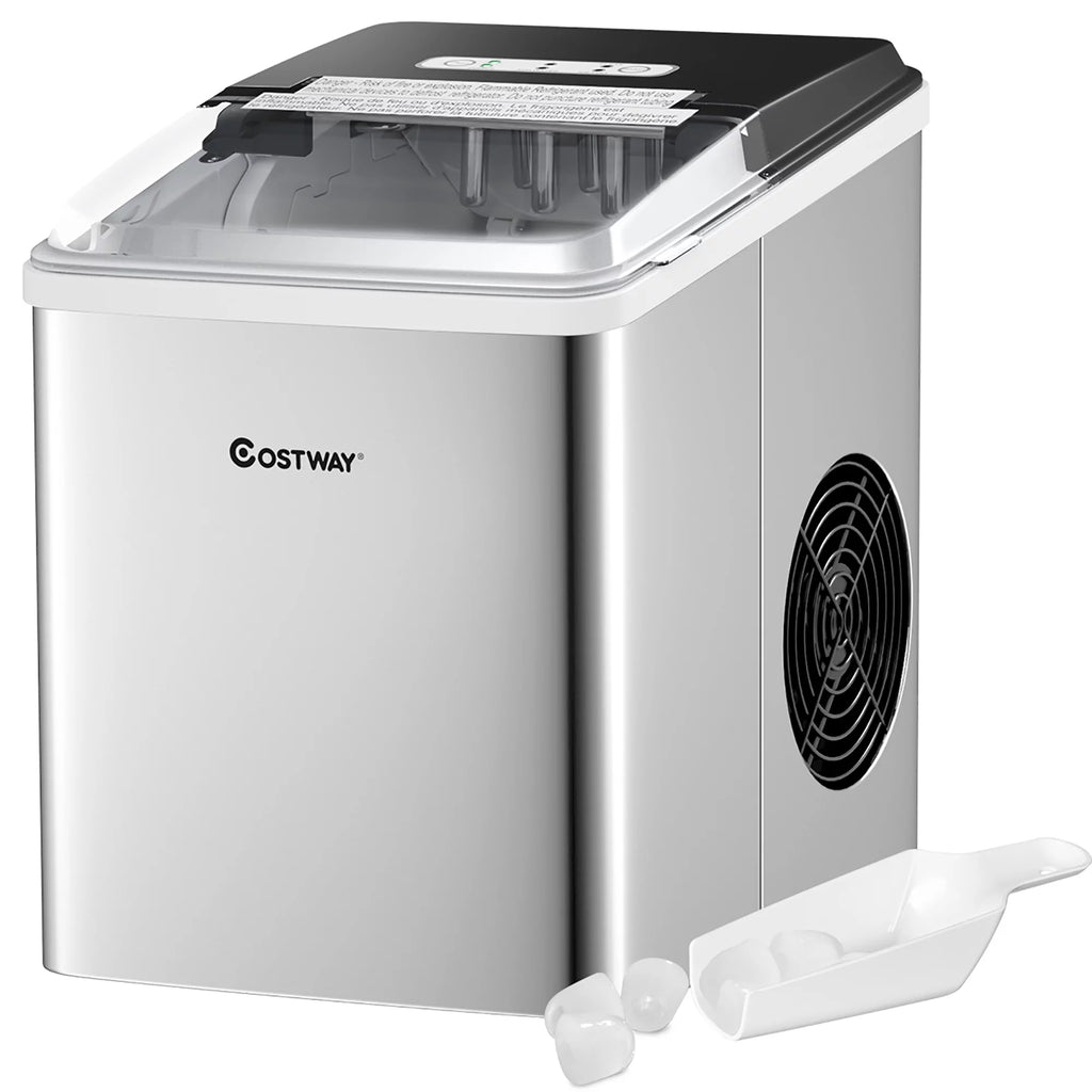 Stainless Steel Countertop Ice Maker 26Lbs/24H H9803