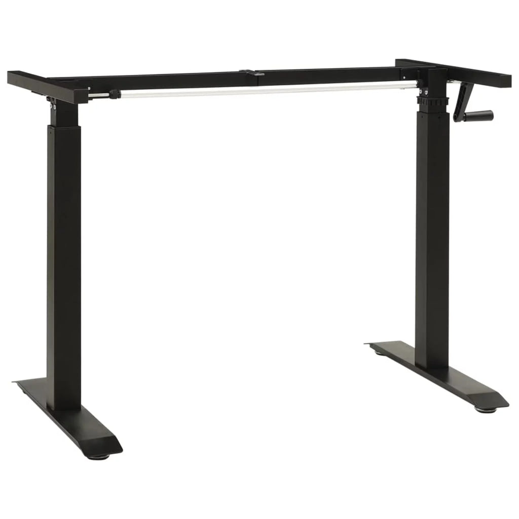 Manual Height Adjustable Standing Desk Frame Black M136
