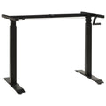Manual Height Adjustable Standing Desk Frame Black M136