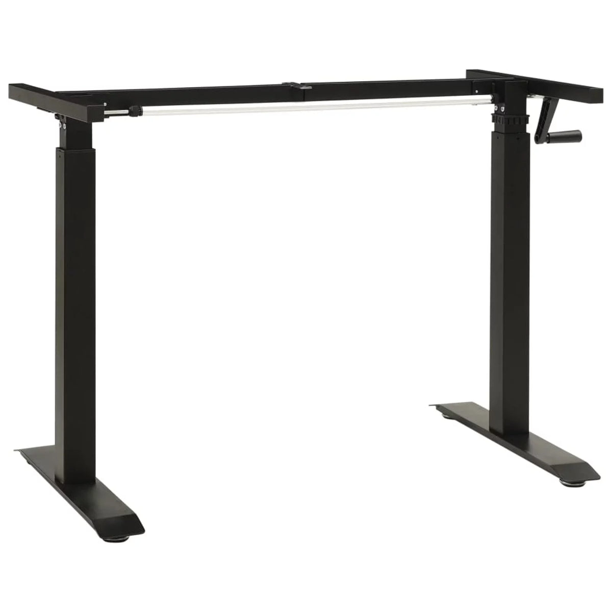 Manual Height Adjustable Standing Desk Frame Black M136