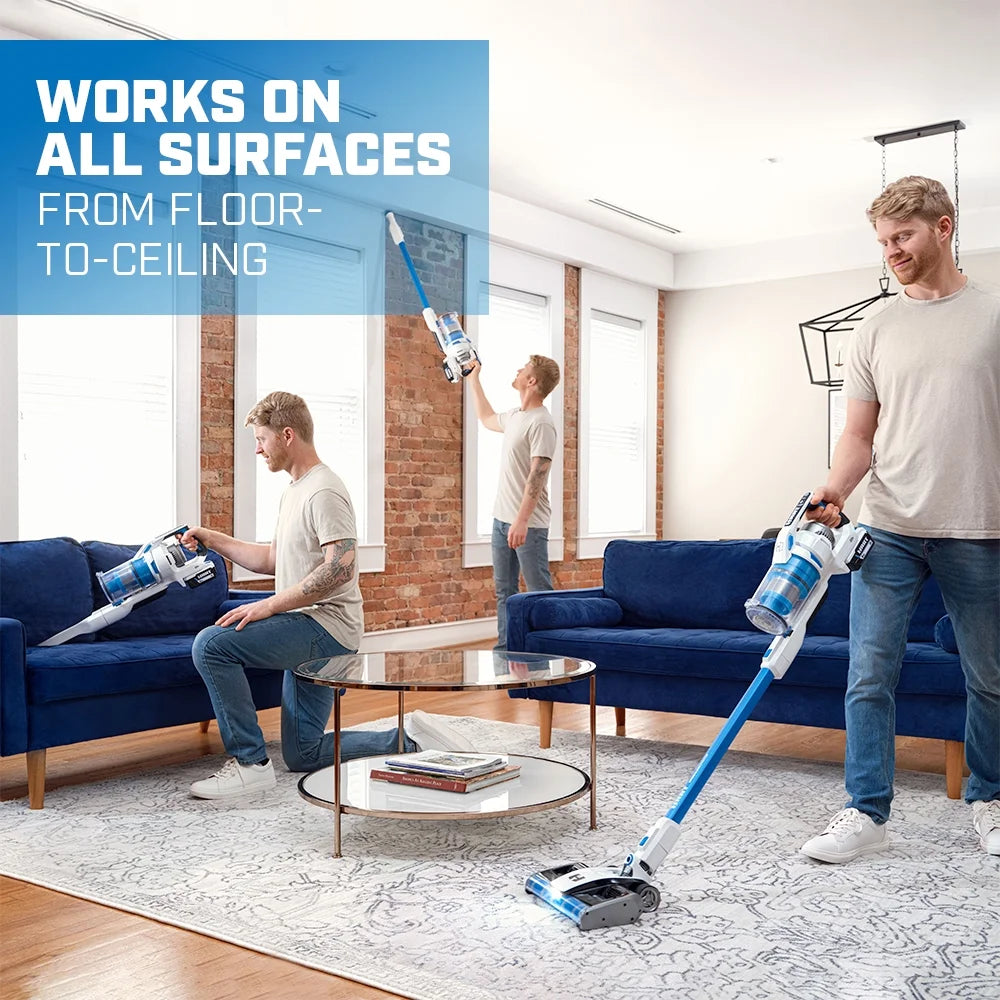 20-Volt Dual Brushroll Stick Vacuum Kit with 4.0 Ah Lithium-Ion Battery E2740