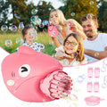 Pink Electric Automatic Bubble Blaster Toy U552210