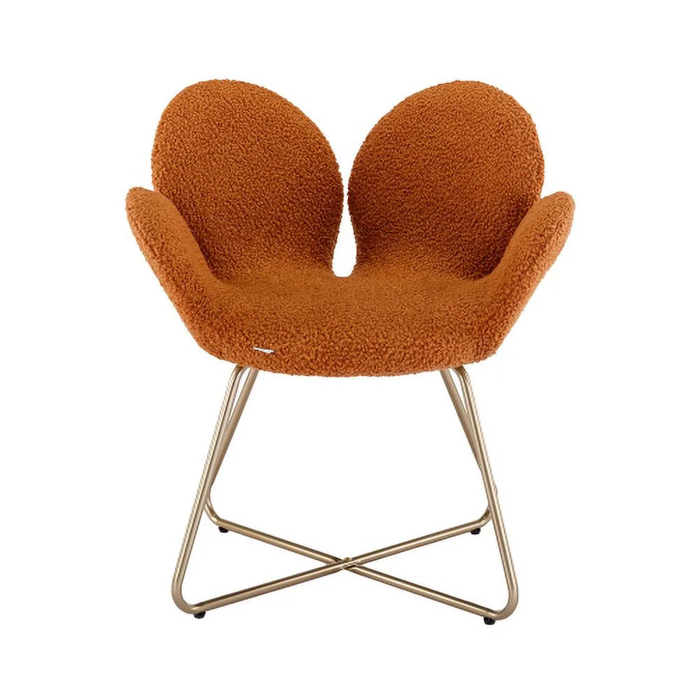 Velvet Upholstered Accent Chair with Metal Legs 2PC/SET S548919