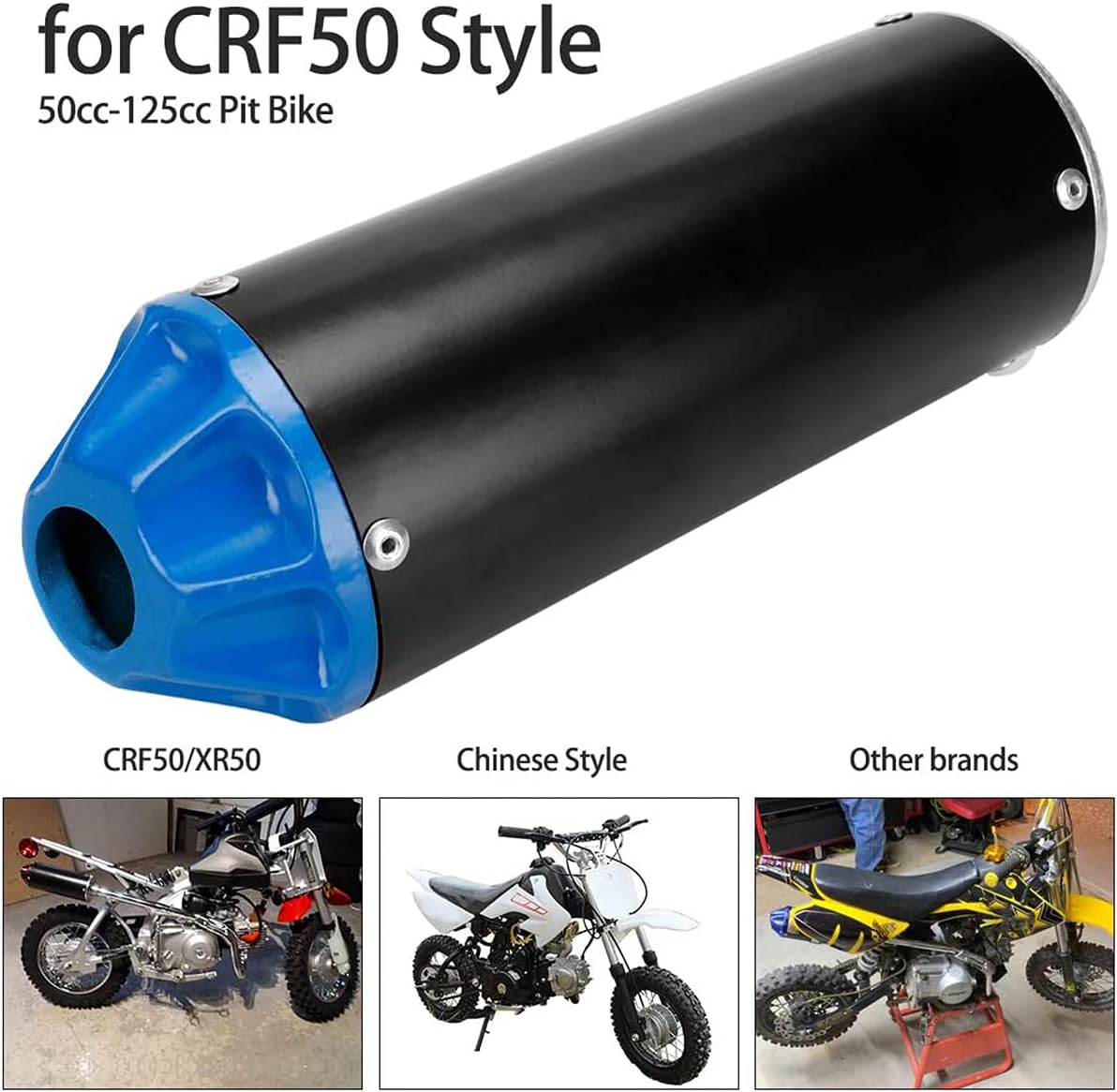 Red Pack of 2 Exhaust Muffler Silencer Pipe Assembly Kit I554460