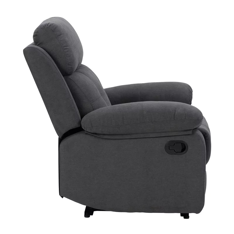 Dark Gray Fabric Manual Recliner P13641