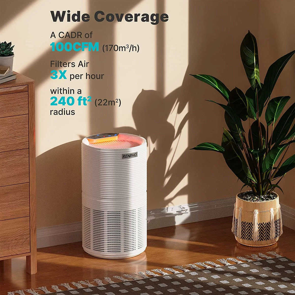 HEPA Filter Air Purifier 600 Sq.ft A558762