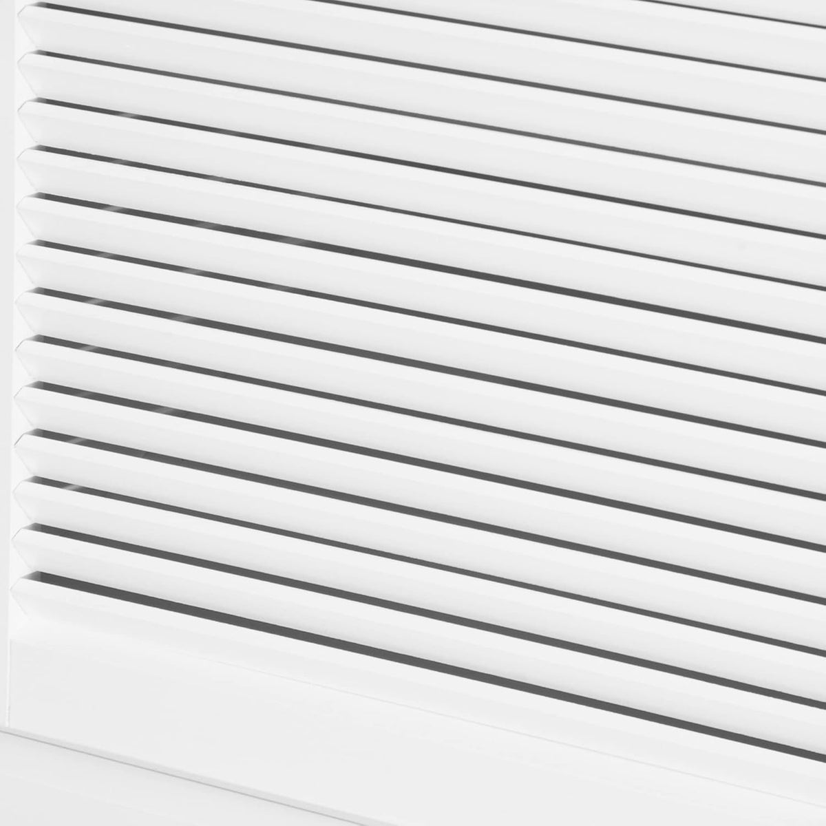 White Storage Cabinet with Drawers and Louvered Doors M698695