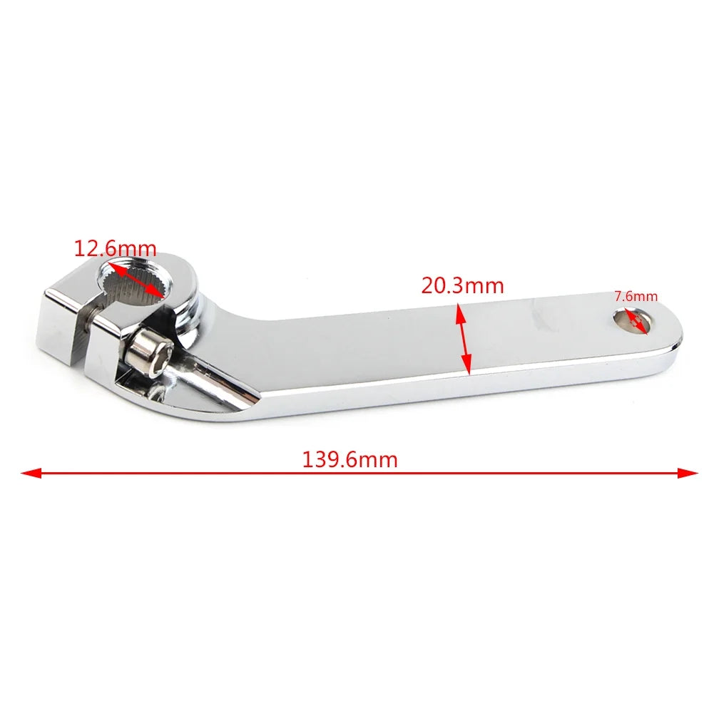 Chrome Motorcycle Inner Shift Rod Shifter Lever Bracket E347
