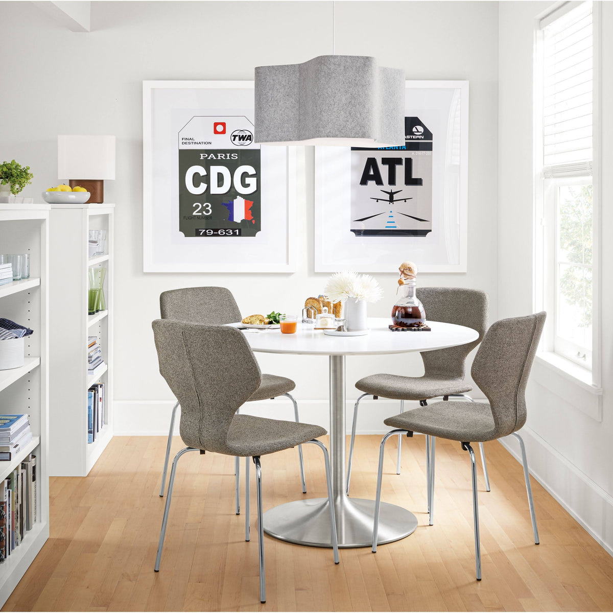 Grey Round Table 27 Diameter Q1250