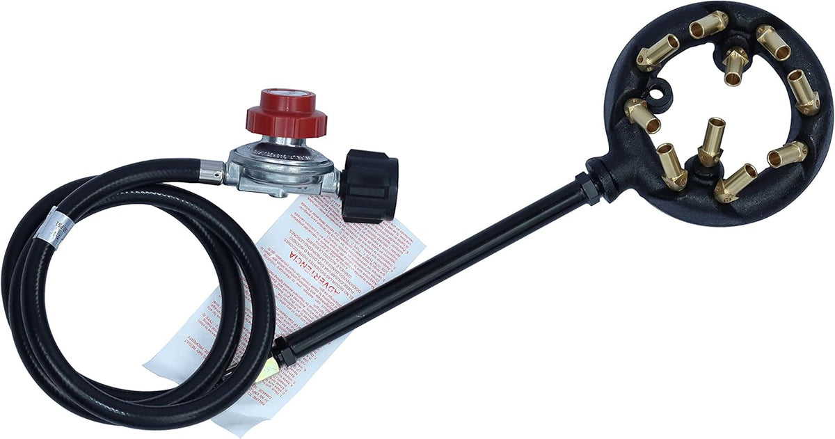 Cast Iron Burner Assembly with High Pressure Regulator and Hose, Pack of 2 T938153