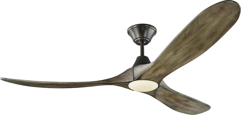 Matte Black 60 Ceiling Fan with LED Light and Remote Control U32344