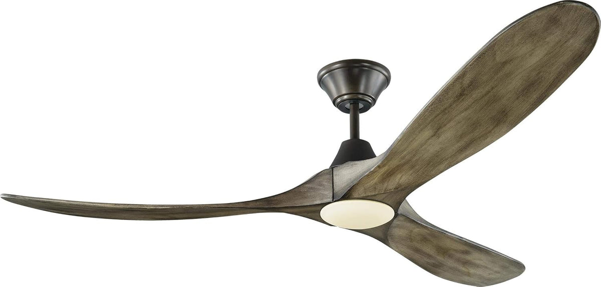 Matte Black 60 Ceiling Fan with LED Light and Remote Control U32344