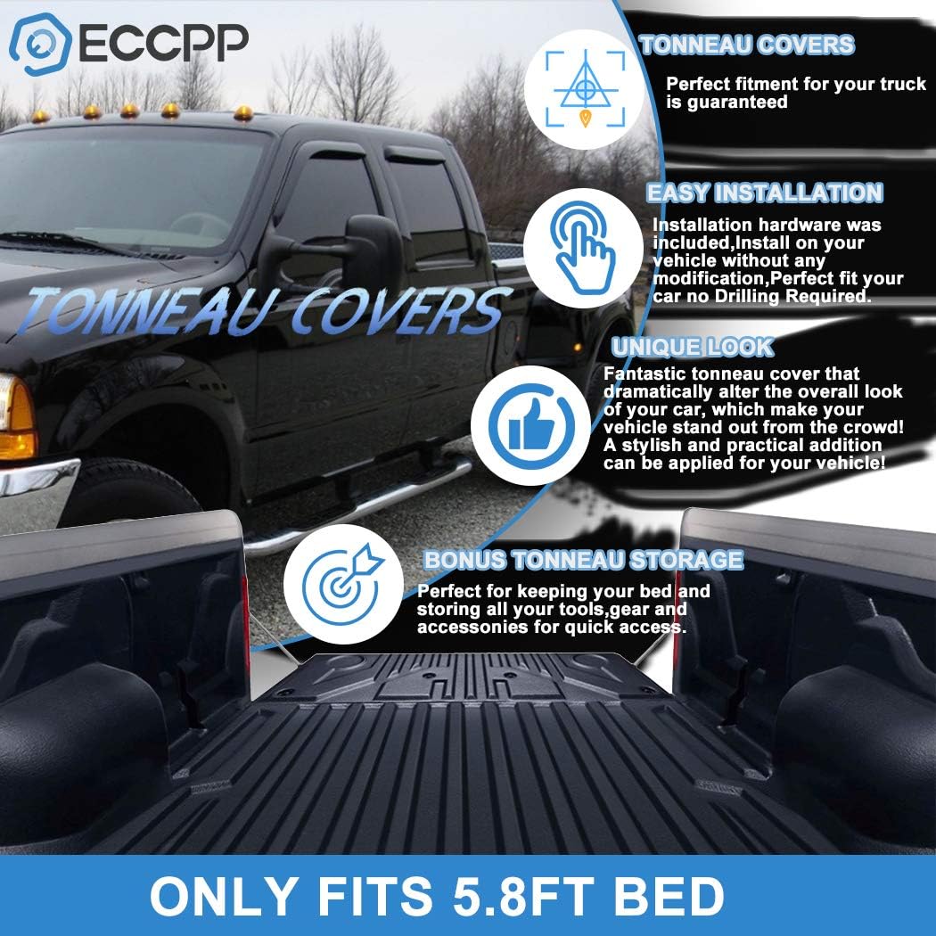Soft Quad Fold Truck Bed Tonneau Cover E7649