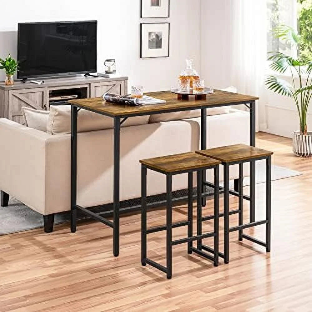 3 Piece Counter Height Table with Stools Set of 2 A7730
