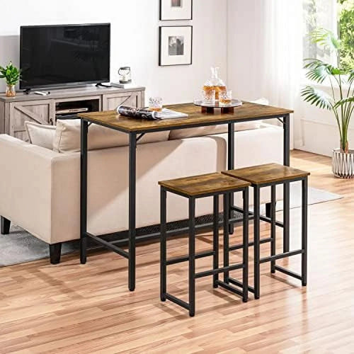 3 Piece Counter Height Table with Stools Set of 2 A7730