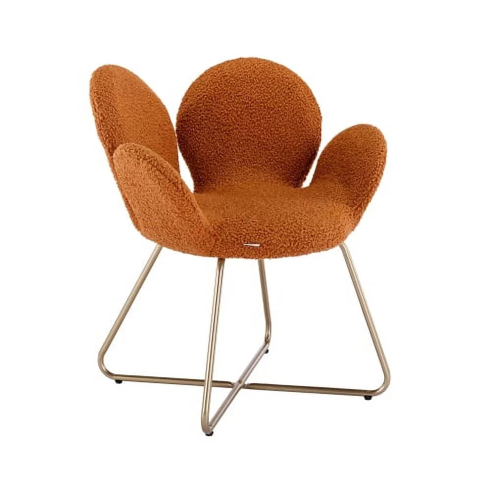 Velvet Upholstered Accent Chair with Metal Legs 2PC/SET S548919