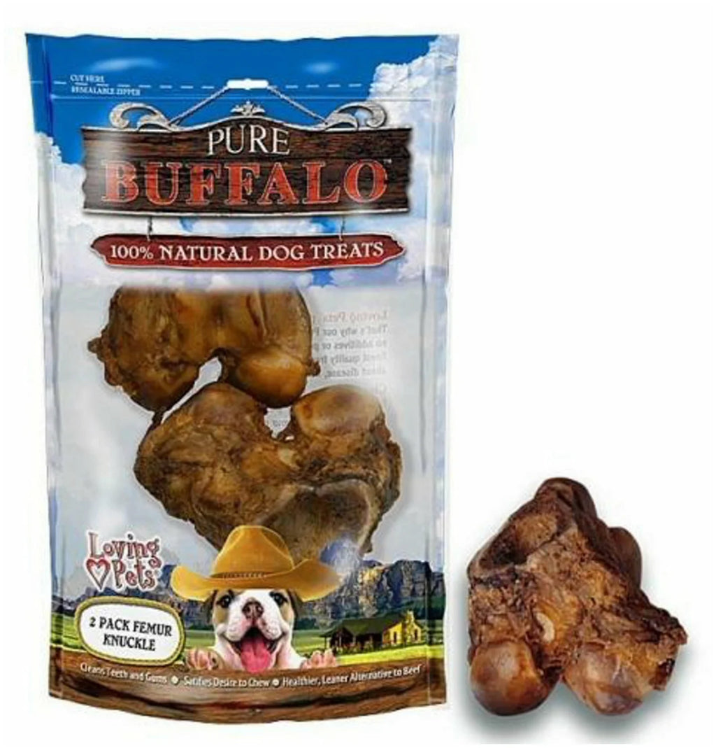 Buffalo Meaty Femur Knuckle Dog Treat 2/Pkg D8595
