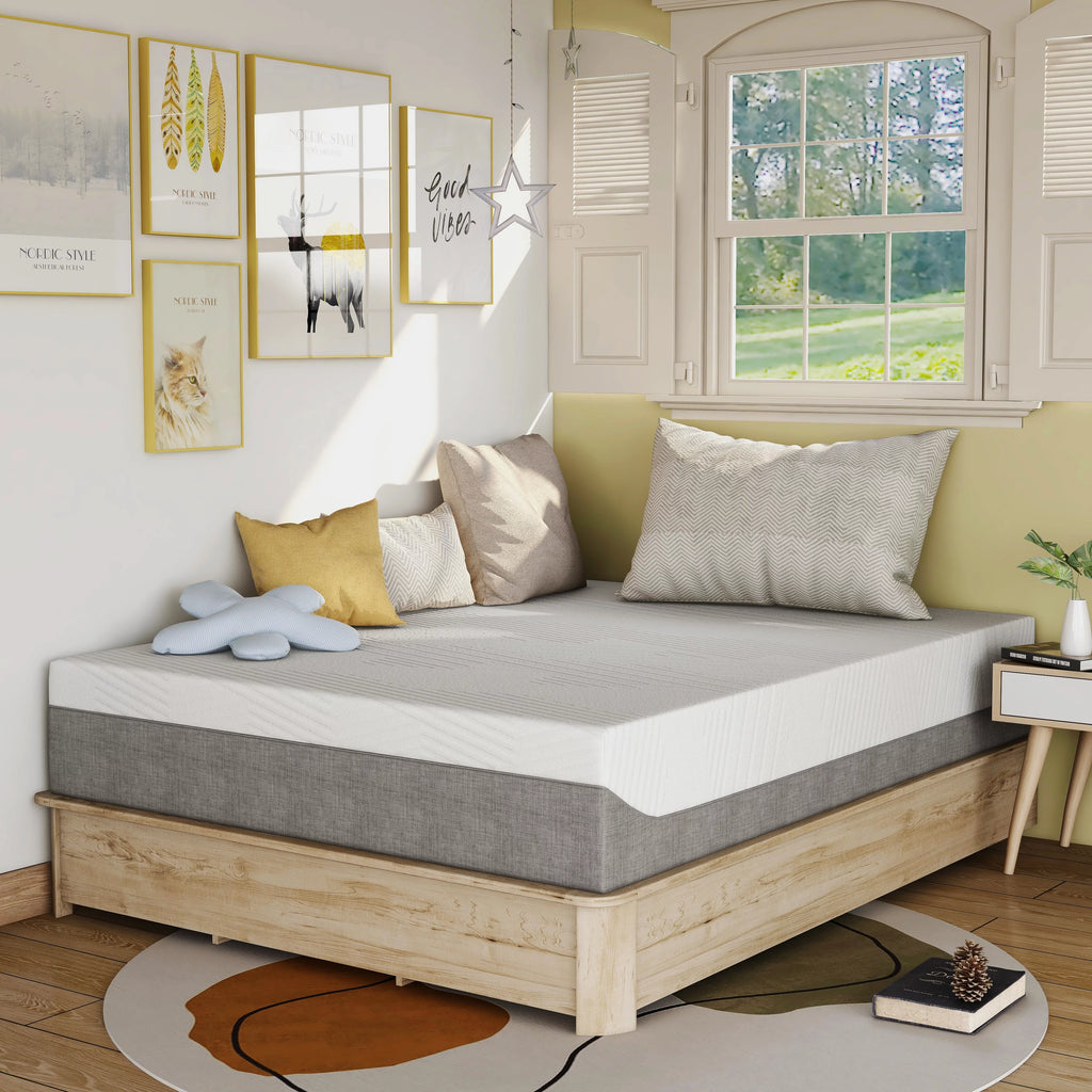 White 12-inch Memory Foam Mattress I18521