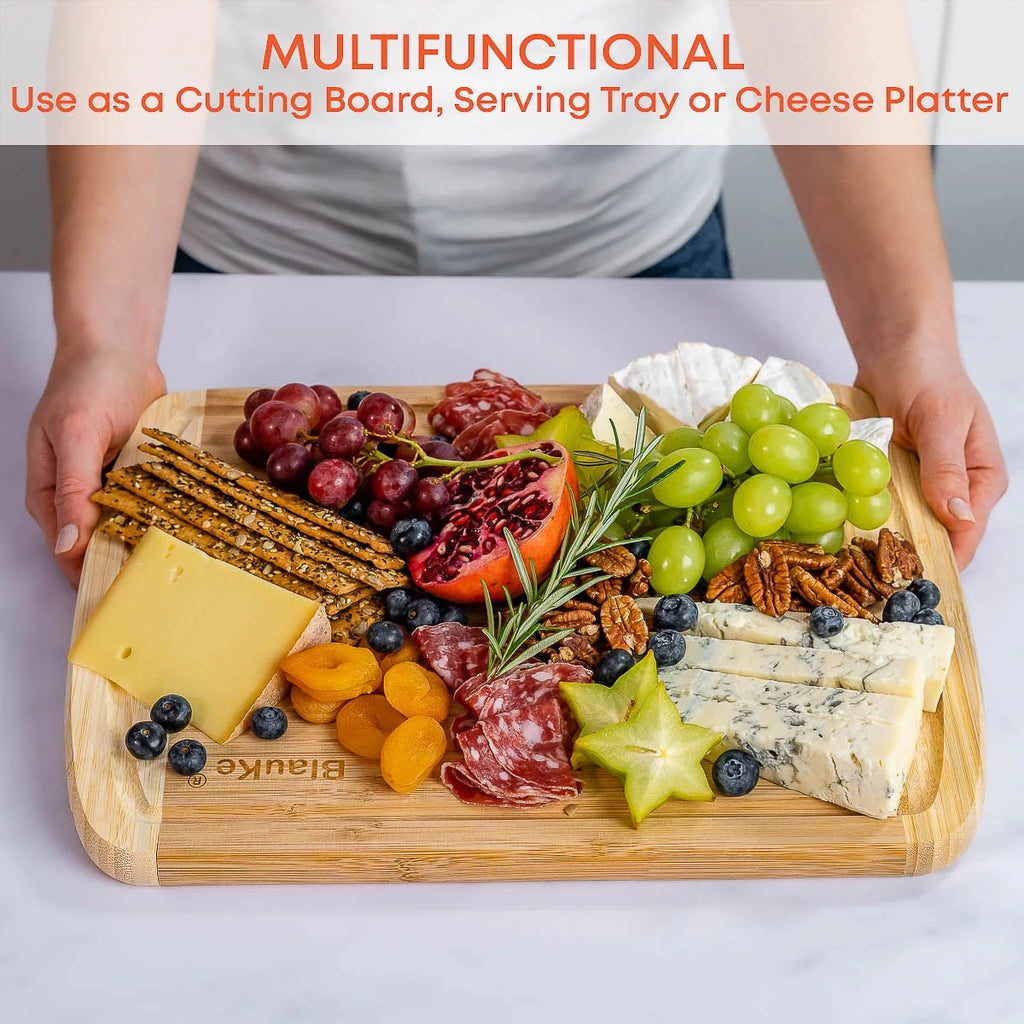 14x11" Bamboo Cutting Board with Juice Groove C9386