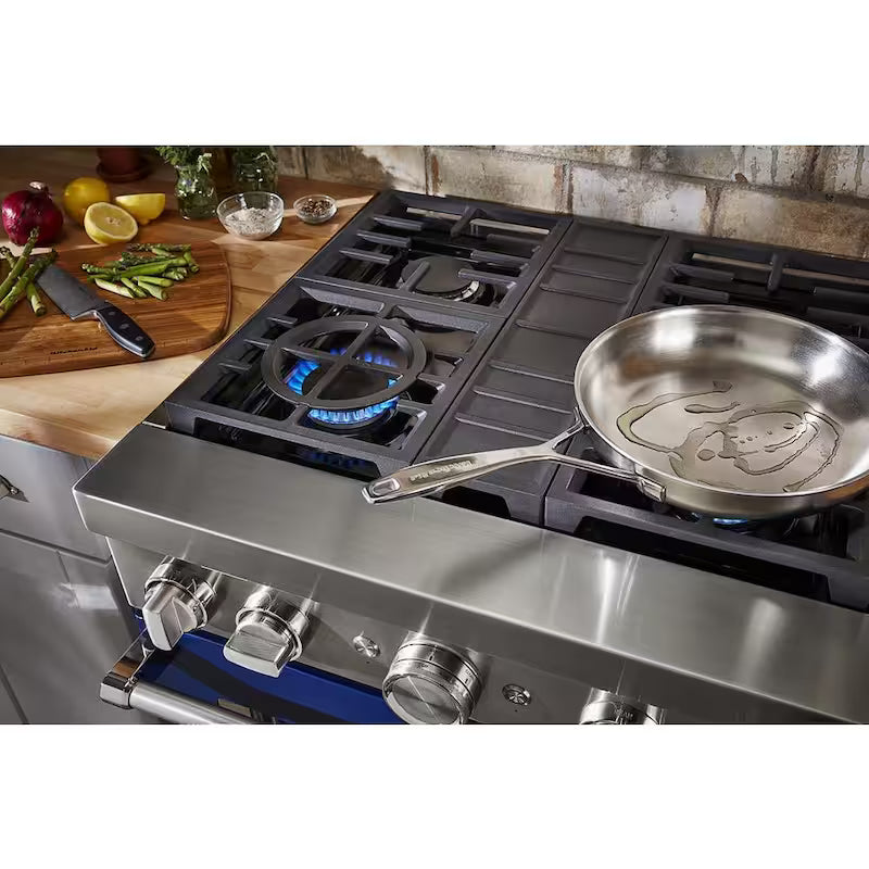 4 Burner Dual Fuel Freestanding Smart Range in Ink Blue N882756