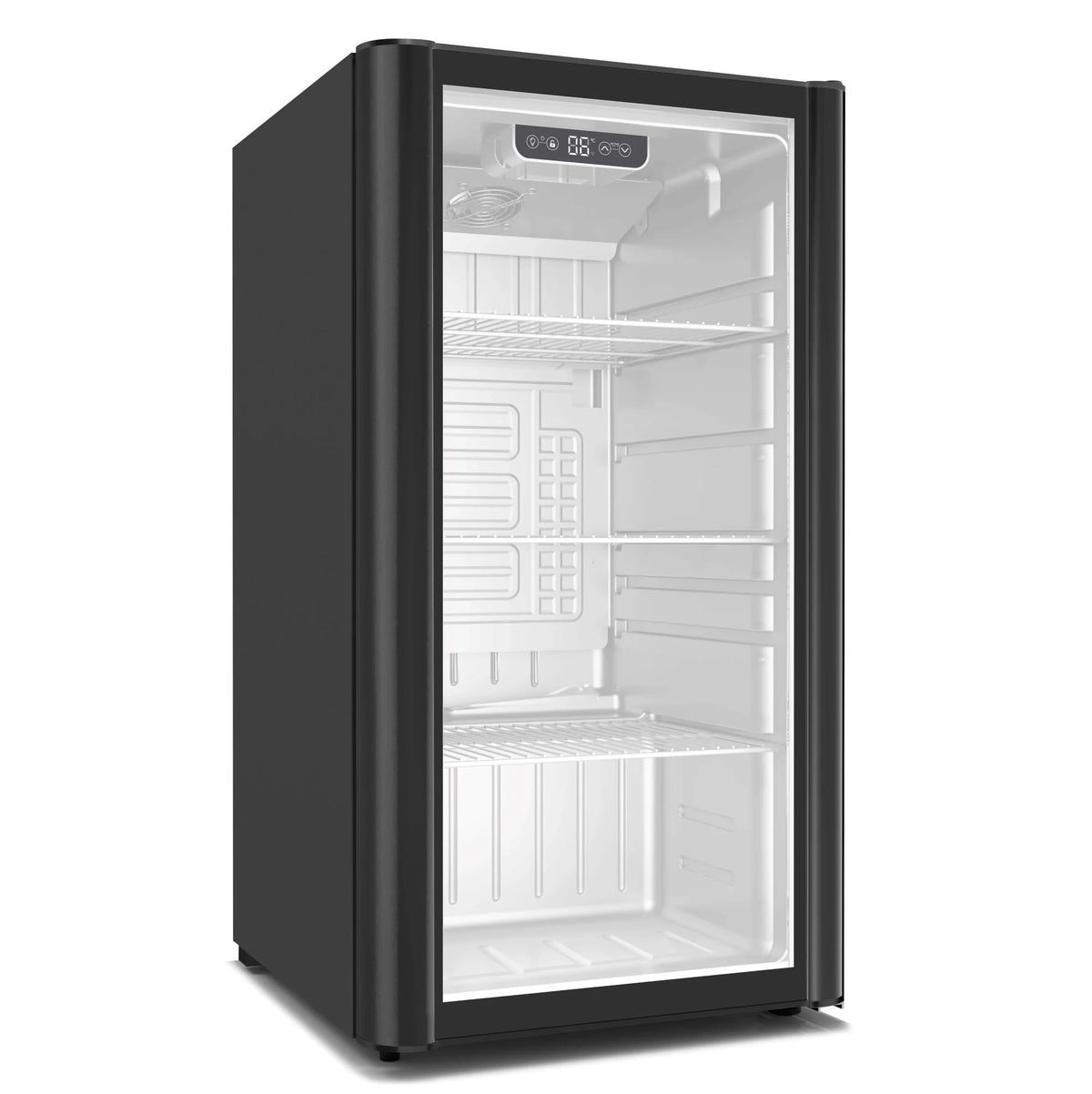 Glass Door Display Refrigerator 3.1 cu ft Black W254